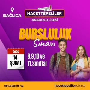 Bağlıca Hacettepeliler Anadolu Lisesi 2026 Bursluluk Sınavı