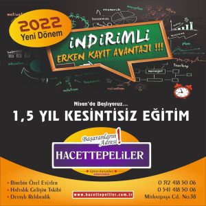 Üniversiteye Hazırlık Erken Kayıt Kampanyası