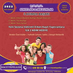 Üniversiteye Hazırlık Erken Kayıt Kampanyası